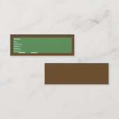 Tafel - dünn mini visitenkarte (Vorne/Hinten)