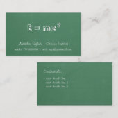 Tafel-Energie-Lehrer für Visitenkarte (Vorne/Hinten)