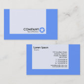 Tafel - Farben - Star - Baby Blue Visitenkarte (Vorne/Hinten)