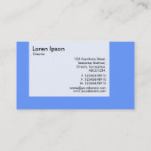 Tafel - Farben - Star - Baby Blue Visitenkarte (Rückseite)