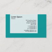 Tafel - Farben - Sterne - Aquamarin Visitenkarte (Rückseite)