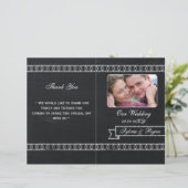 Tafel Folding Foto Hochzeitsprogramme (Stehend Vorderseite)