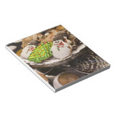 Tafel frischer Weihnachtskekse Notizblock (angewinkelt)
