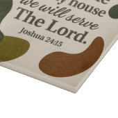 Tafel für das Glas der Erde Schneidebrett (Ecke)