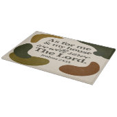 Tafel für das Glas der Erde Schneidebrett (Ecke)