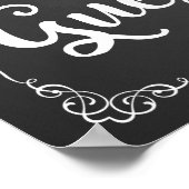 Tafel "Gästebuch" für Hochzeitszeichen Poster (Ecke)