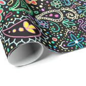 Tafel-Gekritzelgeschenkverpackungs-Packpapier Geschenkpapier (Rolleneckpunkt)