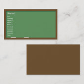 Tafel - Geschäft Visitenkarte (Vorne/Hinten)