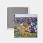 Tafel glasierter Steingut Fliesen, Isfahan Magnet (Vorderseite/Rückseite)