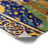 Tafel glasierter Steingut Fliesen, Isfahan Poster (Ecke)