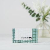 Tafel - Glaswand Visitenkarte (Stehend Vorderseite)