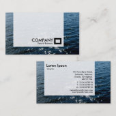 Tafel - glühendes Wasser 02 Visitenkarte (Vorne/Hinten)