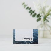 Tafel - glühendes Wasser 02 Visitenkarte (Stehend Vorderseite)