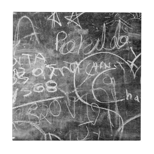 Tafel-Graffiti 001 Fliese (Vorderseite)