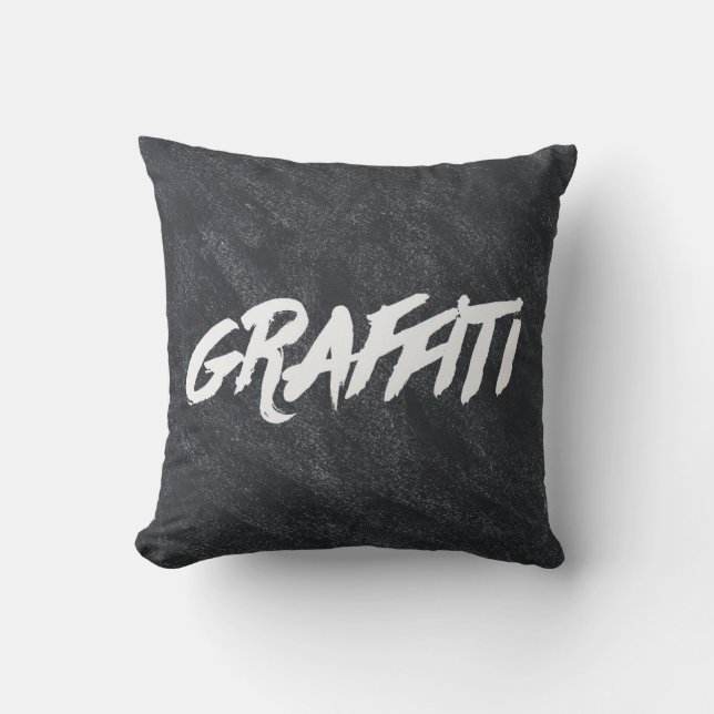 Tafel-Graffiti Kissen (Vorderseite)