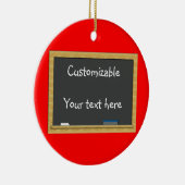 Tafel-Gruß - kundengerecht Keramik Ornament (Rechts)