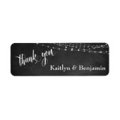 Tafel, helle, weiße Leuchtziegel Danke (Vorne)