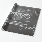 Tafel-Hochzeit personalisiertes Geschenkpapier (Ungerollt)