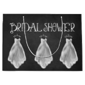 Tafel-Hochzeits-KleiderBrautparty-Geschenk-Tasche Große Geschenktüte (Vorderseite)