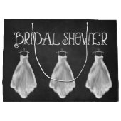 Tafel-Hochzeits-KleiderBrautparty-Geschenk-Tasche Große Geschenktüte (Rückseite)