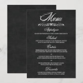 Tafel-Hochzeits-Menü-Karten Menükarte (Vorne/Hinten)