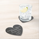 Tafel-Hochzeits-Ringe personalisiert Untersetzer (Vor Ort)