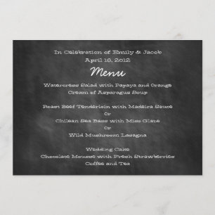 Tafel-Hochzeitsmenükarten Menükarte