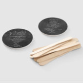 Tafel-Hochzeitsprogramm-Fächer Fächer (Non-assembled)