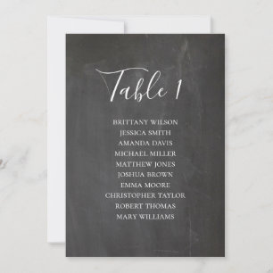 Tafel- Hochzeitssitzplan. Moderne Tabelle Einladung