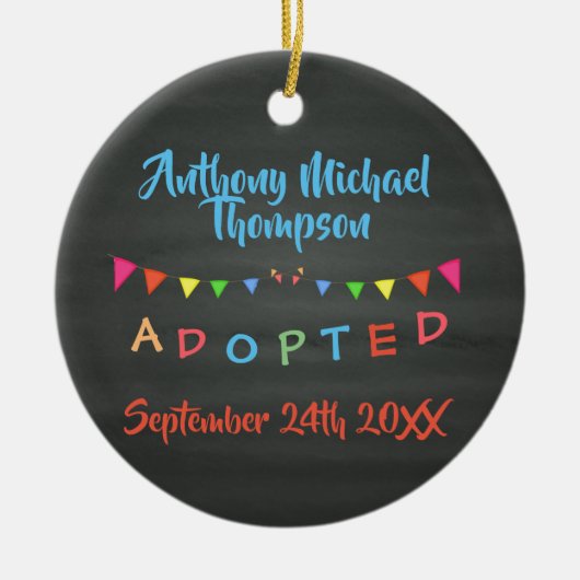 Tafel I wurde - Fahnen-Gewohnheit Name-Datum Keramikornament (Vorne)