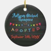 Tafel I wurde - Fahnen-Gewohnheit Name-Datum Keramikornament (Hinten)