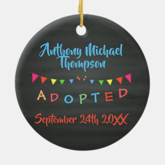 Tafel I wurde - Fahnen-Gewohnheit Name-Datum Keramikornament (Hinten)