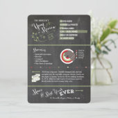 Tafel-Jahr in den Bericht-Foto-Karten - Einladung (Stehend Vorderseite)