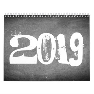Tafel-Kalender-Schwarzweiss-Text 2019 Kalender