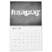 Tafel-Kalender-Schwarzweiss-Text 2019 Kalender (Feb 2027)
