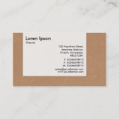 Tafel - Karton Visitenkarte (Rückseite)