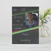 Tafel-Kindergarten oder Vorschule-Einladung Einladung (Stehend Vorderseite)