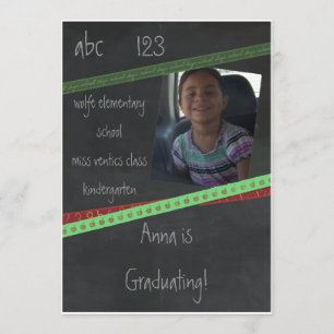 Tafel-Kindergarten oder Vorschule-Einladung Einladung