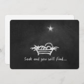 Tafel-Krippe Feiertagskarte (Vorne/Hinten)