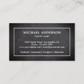 Tafel Küche Weißwalzengebäck Button Konditorei Koc Visitenkarte (Rückseite)