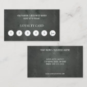 Tafel-Kunden-Loyalitäts-Lochkarte Treuekarte (Vorne/Hinten)