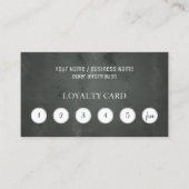 Tafel-Kunden-Loyalitäts-Lochkarte Treuekarte (Vorderseite)