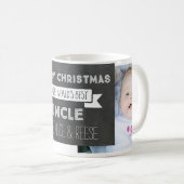 Tafel-kundenspezifisches Foto-bester Onkel Kaffeetasse (VorderseiteRechts)