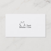 Tafel-Lehrer-Visitenkarten Visitenkarte (Rückseite)