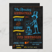 Tafel-Magier-Magie-Party Einladungen (Vorne/Hinten)