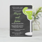 Tafel-Margarita-Party Einladung (Stehend Vorderseite)