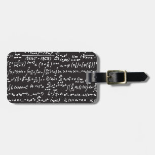 Tafel-Mathe-Gleichungen Gepäckanhänger