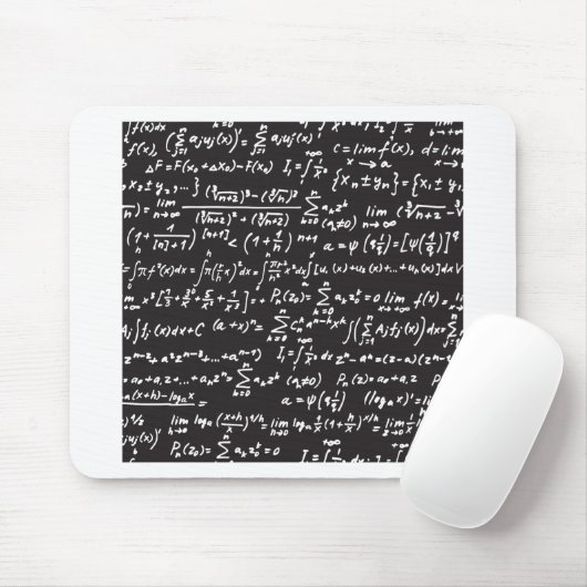 Tafel-Mathe-Gleichungen Mousepad (Mit Mouse)