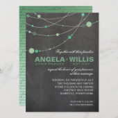 Tafel-Minze FILZ Stränge | Angelas stilvoller Einladung (Vorne/Hinten)