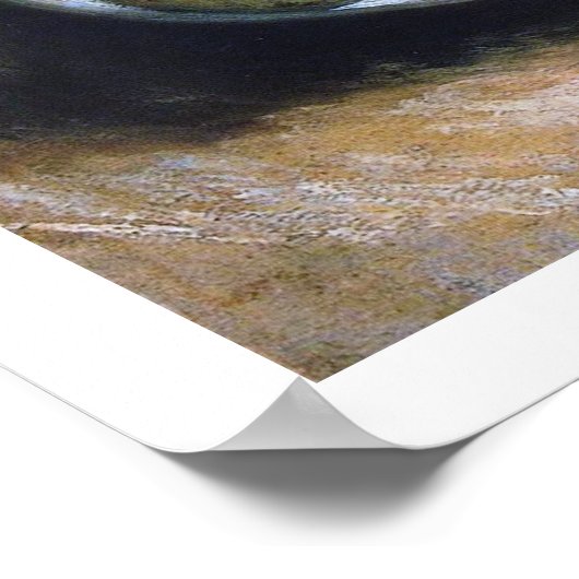 Tafel mit Brot von Vincent Van Gogh Poster (Ecke)